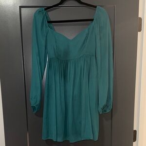 NWT Emerald Long-Sleeve Square-Neck Dress